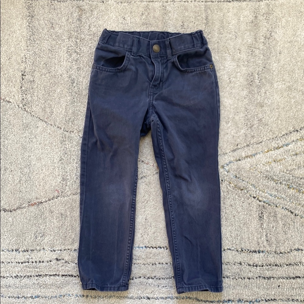 H&M Kids Size 4/5 Navy Blue Brushed Cotton Pants